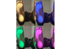 Стопа на цветном плантоскопе